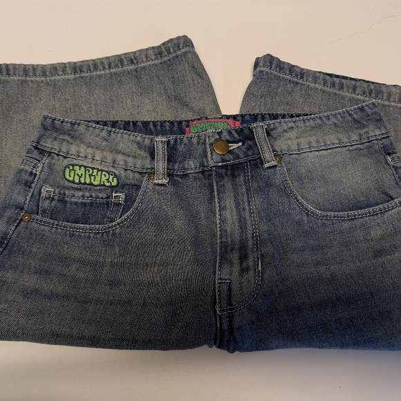 Empyre Oversized Baggy Denim Shorts - Women's Size 0 - Vintage Skater Vibes - Picture 3 of 10